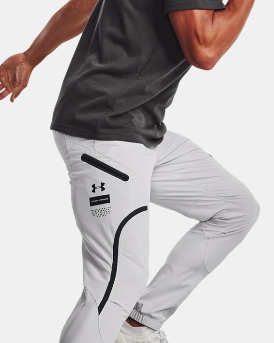 Pantalón UA Unstoppable Cargo para hombre, Gray, pdpMainDesktop image number 1